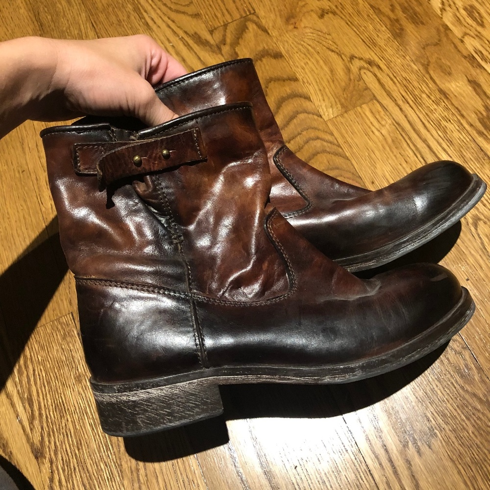Genuine Brown Leather Boots